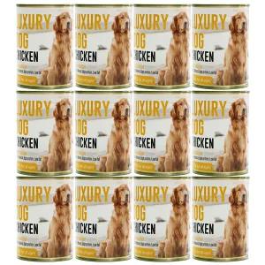 [CTO] 럭셔리독 청크 375g x12개 닭고기 대용량 애견간식캔