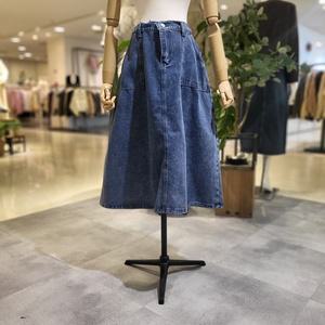 [대구백화점] [파파야]뒷주머니A라인청스커트(PNPRSK0141A)