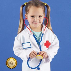 5세 역할의상 긴팔 의사가운 청진기 병원놀이 역할놀이교구 역할놀이세트