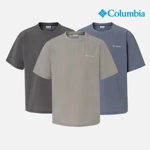 [컬럼비아]유니 빅로고 우븐 반팔 티셔츠 (C62-YUD604)