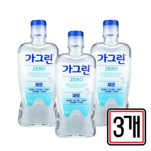 동아제약 가그린 제로 구강청결제 820ml x 3개 입냄세제거제 가글액 구취제거제 마우스워시
