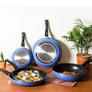 도루코 마이셰프 퓨어라이트 애쉬블루 코팅 궁중팬 프라이팬