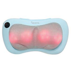 제스파 쿠션형 손지압 방식 4개 회전지압롤러 목 어깨 허리 집중관리 전신 안마기_블루