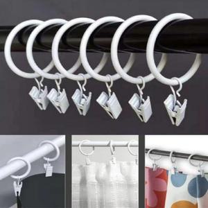 커튼 집게링 고리 32mm 화이트 걸이