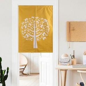 출 문가림막 입구 노렌(옐로우트리) 북유럽 벽가림막 벽커튼 스타일