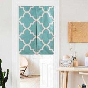 출 북유럽 벽커튼 문가림막 입구 노렌(민트패턴) 스타일 벽가림막