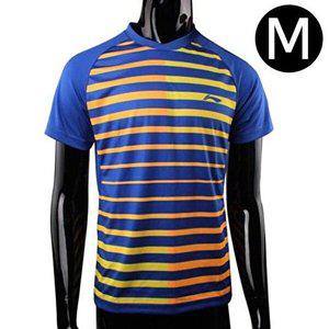 [셀러허브 패션][JHQRLIL0_53DN]남성 반팔 티셔츠 유니폼 줄무늬 블루 M