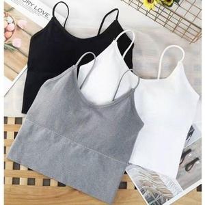 브라탑 여성 추천 나시 3컬러 꾸안꾸 1P 캡내장 여름