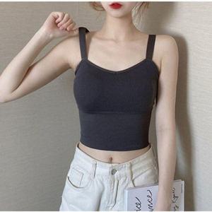 브라탑 여성 추천 나시 4컬러 꾸안꾸 1P 이너 캡내장