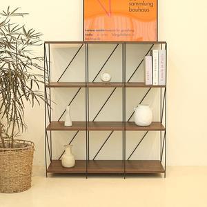 (트리웍스)심플조립식 선반 협탁 틈새 심플 원목 900 4단