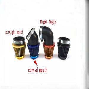 혼다 야마하용 오토바이 에어 필터 ATV 스쿠터 핏 자전거 공기 청정기 35mm