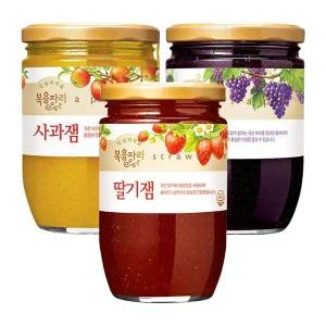 [기타]복음자리 딸기잼500g +사과잼620g +포도잼620g (총3병)