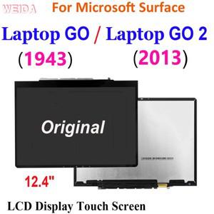 Microsoft Surface Laptop GO 1943 Surface Laptop GO 2 2013 LCD 디스플레이 터치 스크린 디지타이저 어셈