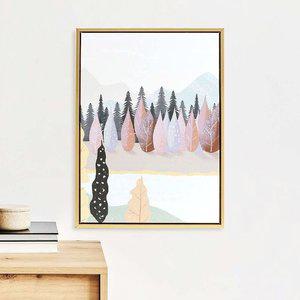 고품질 캔버스 액자 풍경B 일러스트 아기방 풍경 인테리어 선물 대형 구매 (WFHS34G)