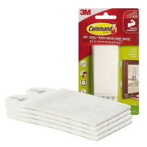 B3M 2269 코맨드 화이트 특수 찍찍이테이프 대형 4쌍 (WFHU5XG)