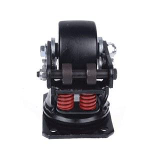 이중스프링 충격흡수 바퀴 카트 감쇠 댐핑 만향 충격 중형 철문 도어 이중 가구