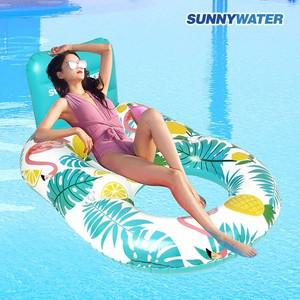 써니워터 에어쿠션 해먹 튜브_민트 물놀이 여행 휴가 수영장 바다 파도타기 성인 유아 의자 라이드온