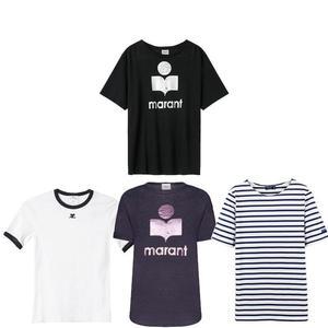 이자벨마랑 즈웰/콜디//메종키츠네 반팔티/꾸레쥬 티셔츠/세인트제임스 레반트 모던