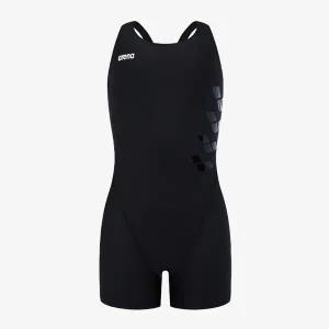 [아레나](대전신세계)여아동 실내수영복 액셀 아동 3부 반신 레이서백 (A5SG1GL10BLK)