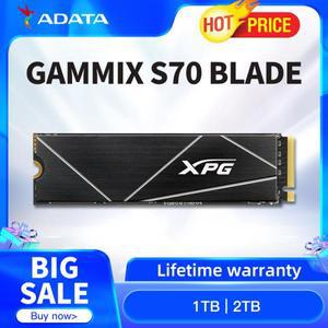 Novo ADATA XPG GAMMIX S70 블레이드 PCIe Gen4x4 M.2 2280 내장 게이밍 SSD, 데스크탑 하드 PS5 용, 1TB,
