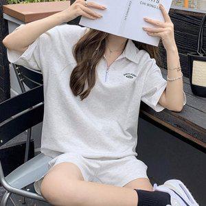 고품질 여성 여름 데일리 반집업 카라 트레이닝 반바지 상하 남성반바지세트 아노락코디 (WFHZX9O)