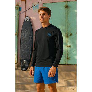 [퀵실버] 헤리티지 3 루즈핏 래쉬가드 QF21RS040DRK