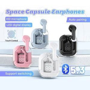 T2 무선 블루투스 폰 LED 전원 디지털 디스플레이 셋 이어폰 for IPone