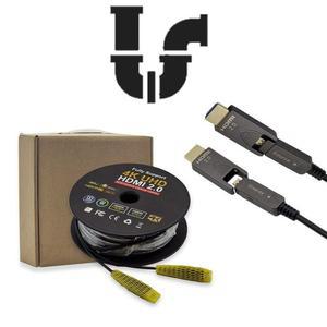 HDMI2.데일리0 하이브리드광 케이블 공사용 고인장강도 80M