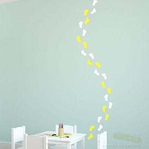 [아우트]저렴한인테리어 발바닥스티커6족(소형)WBWG126