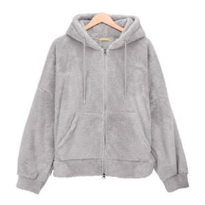 플리스집업 퍼안감 양털후드집업 오버핏 아우터 SCR114