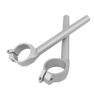 Yamaha YZFR6 YZF R6 2006 용 클립 온 핸들 바 바의 바이크 오토바이 실버 알루미늄 포크 튜브 라이저