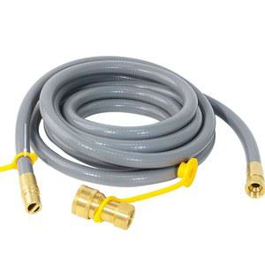 퀵 커넥트 피팅이 가능한 15피트 3/8인치 천연가스 호스 바비큐 그릴 피자 오븐 파티오 히터 등 다양한 NG/프로판 가전제품에 적합한 15개