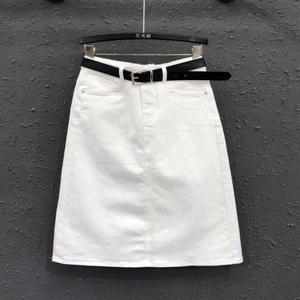 데님 스커트 여성용 여름 청치마 A라인 화이트 데님치마 가을 치마 캐주얼 청치마