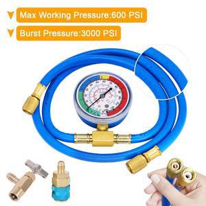 냉매 충전 파이프 R134A 측정 호스 탭 게이지 가능