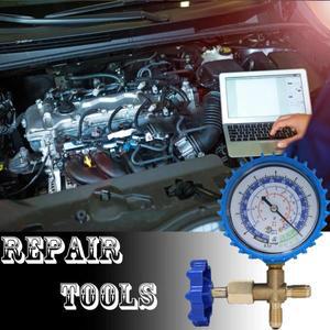 자동차 에어컨 압력 게이지 AC 진단 매니폴드 프레온 R134A 냉매