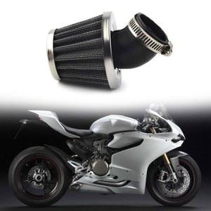 클램프가있는 필터 에어 고무 금속 구부러진 교체 먼지 38MM 오토바이 스쿠터 부품 액세서리 자전거