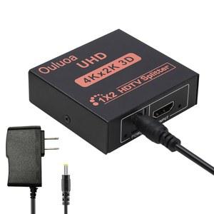 HDMI 스플리터 1인치 2아웃 4K@30Hz 지원 HD 1080P@60Hz 및 4K@30Hz, 듀얼 모니터용 미러 모드에는 어댑터, 파이어 스틱, PS4, Xbox, Roku, 블루레이 플레이어, HDTV와 호환 가능