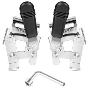 EaJ 헤비 듀티 휠체어 브레이크 휠 장치 구동 부품 운송 의자 7/8인치 튜브용 범용 교체 사이드 마운트 볼트 온 스타일 1쌍