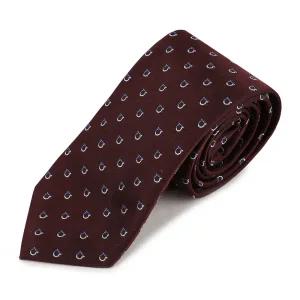 [롯데백화점]페라가모 투톤 간치니 자카드 넥타이 35-1281-05 BORDEAUX 784558