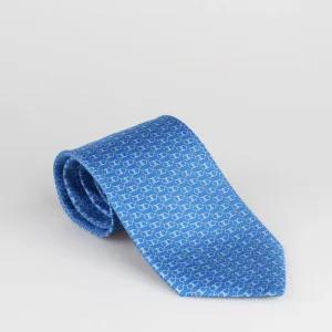 페라가모 간치니 프린트 실크 넥타이 35 1217 0778569