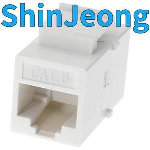 납품전문 ABVS 이더넷 키스톤 커플러, 20팩 Cat6 RJ45 잭 인라인 암 커넥터