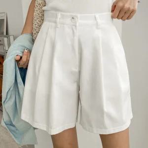 [하체보정/핏보장] 탄탄 투핀턱 데일리 반바지