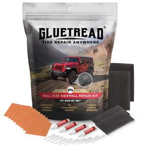 [미국배송] 글루트레드 풀사이즈 4X4 사이드월 차량용 고무 타이어 펑크 오프로드 10분 경화 키트 포뮬러 필요 가속기 패치 시간 | 수리 없음 개선된