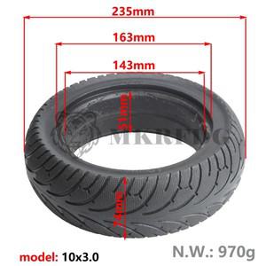 10 인치 전기 스쿠터 솔리드 타이어 10X2.50 에어 프리 휠 모터 안티 펑크 내구성 부품 교체