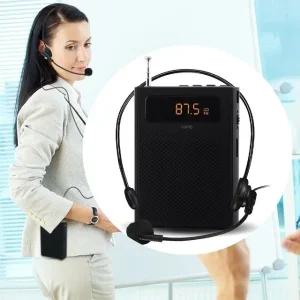 TC 휴대용 블루투스 스피커 유선 마이크 앰프 라디오 MP3 (WFJAV9I)