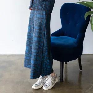 [최초가 198000원] 데님로고 슈퍼와이드 팬츠  AGFPPT29) 딥블루