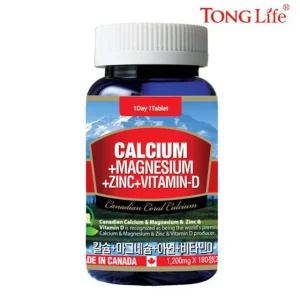 통라이프 칼슘+마그네슘+아연+비타민D-6개월분-1병