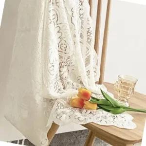 테이블 장식 레이스 테이블보 사무실 행사용 아름다운 커버 (WFJEPUD)