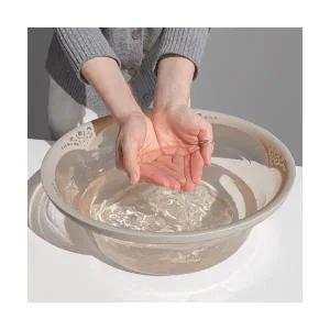 플라스틱 원형 반투명 세수대야 다용도 다라이 손빨래 대야 설거지통 세숫대야