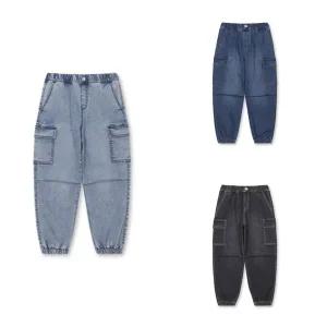 [대구백화점] [탑텐키즈]공용) 카고 조거 데님 팬츠(MKF3DP3211)
